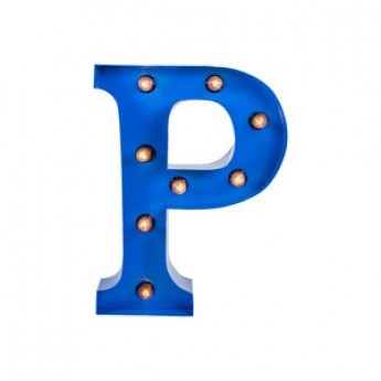 MARQUEE LETTER - P - BLUE