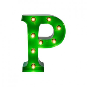 MARQUEE LETTER - P - GREEN
