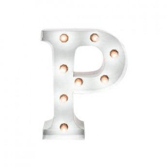 MARQUEE LETTER - P - WHITE