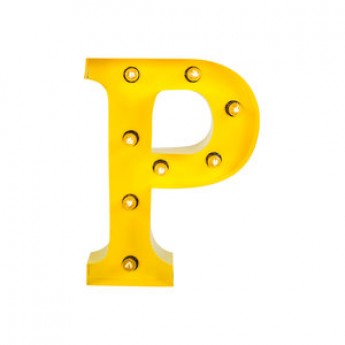 MARQUEE LETTER - P - YELLOW