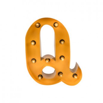MARQUEE LETTER - Q - GOLD