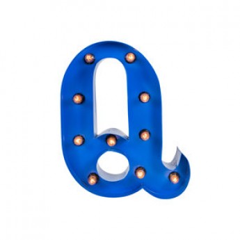 MARQUEE LETTER - Q - BLUE
