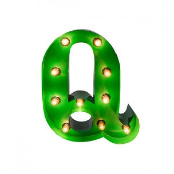 MARQUEE LETTER - Q - GREEN