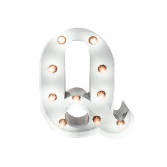 MARQUEE LETTER - Q - WHITE
