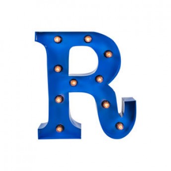 MARQUEE LETTER - R - BLUE