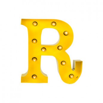 MARQUEE LETTER - R - YELLOW