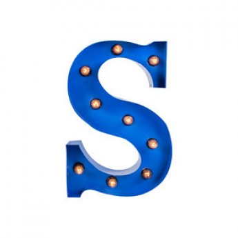 MARQUEE LETTER - S - BLUE