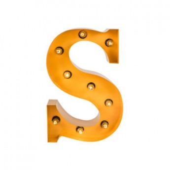 MARQUEE LETTER - S - GOLD