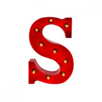 MARQUEE LETTER - S - RED
