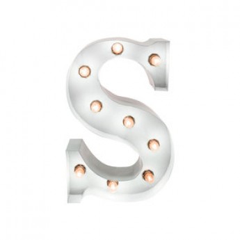 MARQUEE LETTER - S - WHITE