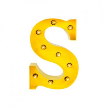 MARQUEE LETTER - S - YELLOW