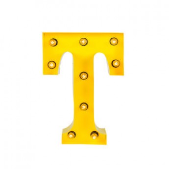 MARQUEE LETTER - T - YELLOW