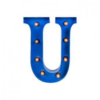 MARQUEE LETTER - U - BLUE