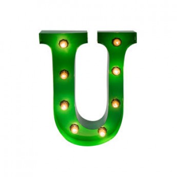 MARQUEE LETTER - U - GREEN