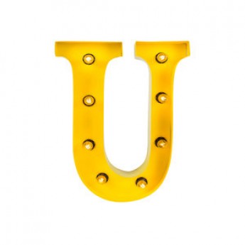 MARQUEE LETTER - U - YELLOW