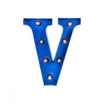 MARQUEE LETTER - V - BLUE