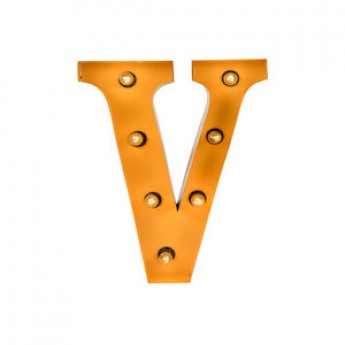 MARQUEE LETTER - V - GOLD