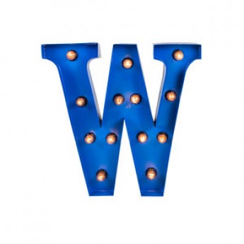 MARQUEE LETTER - W - BLUE