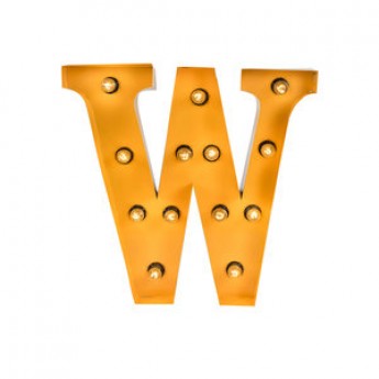 MARQUEE LETTER - W - GOLD