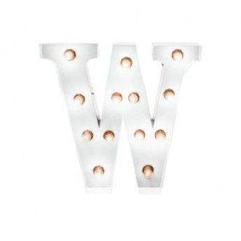 MARQUEE LETTER - W - WHITE
