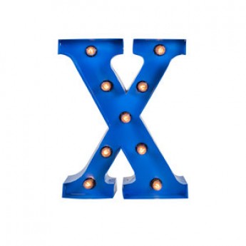 MARQUEE LETTER - X - BLUE