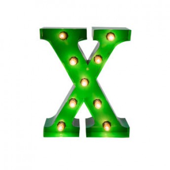 MARQUEE LETTER - X - GREEN