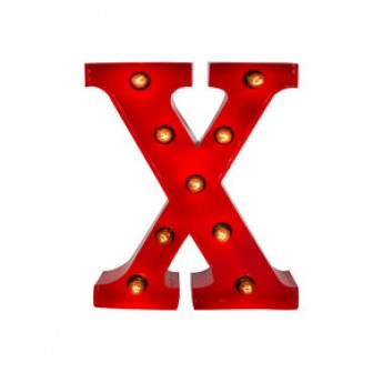MARQUEE LETTER - X - RED