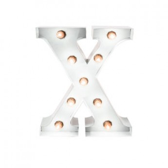 MARQUEE LETTER - X - WHITE