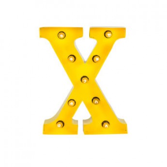 MARQUEE LETTER - X - YELLOW