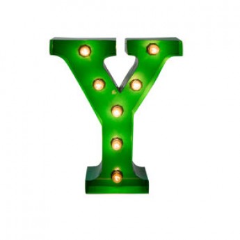 MARQUEE LETTER - Y - GREEN