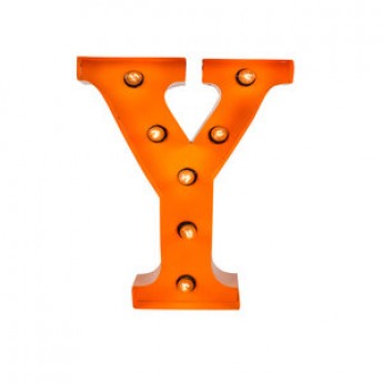 MARQUEE LETTER - Y - ORANGE