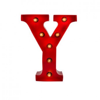 MARQUEE LETTER - Y - RED