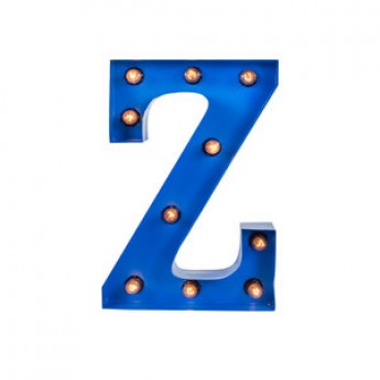 MARQUEE LETTER - Z - BLUE
