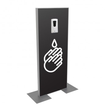 V-WALL HAND SANITIZING STATION, DOUBLE-SIDED