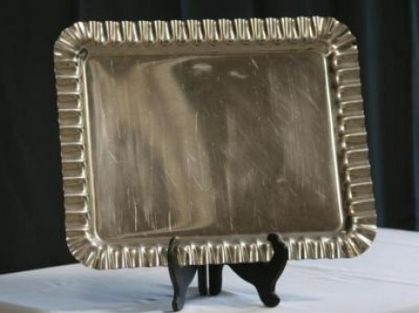 Stainless Rectangle Scallop Tray