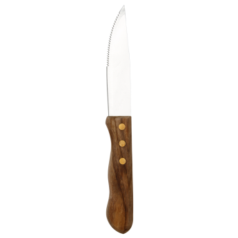 STAINLESS & WOOD STEAK KNIFE