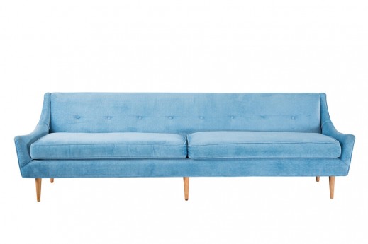 Dorothy Velvet Blue Sofa