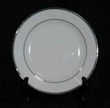  White China, Round with Silver Rim1