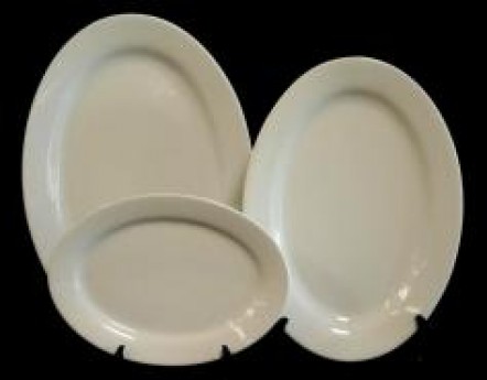 White China Platter, Oval