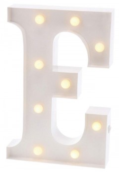 White Metal Marquee Letter 