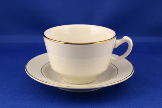 Gold Band Cup & Saucer
