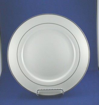 Silver Band Dinner Plate