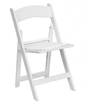 White Foldable Resin Chair