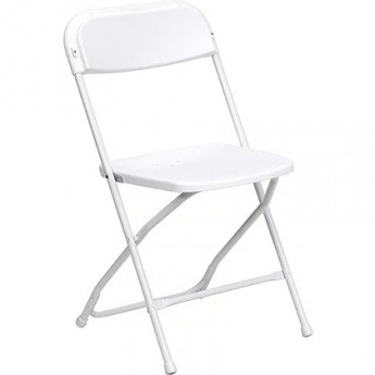 White Plastic Samsonite Chair