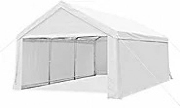 White Canopy 20x20- fit 8 6ft tables (we can remove sides)