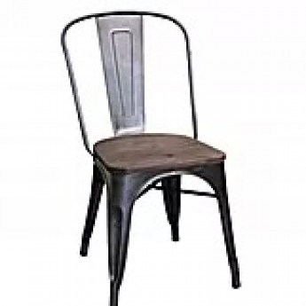 Rustic Wooden Top Chair