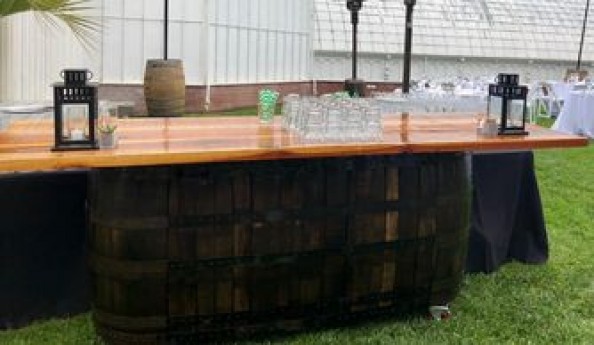 Whiskey Barrel Bar 8ft