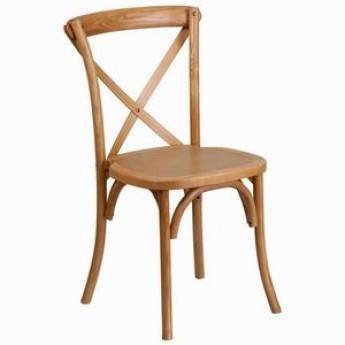 Oak Wood Cross Back Chair
