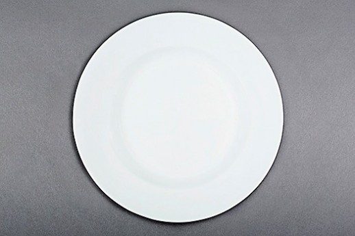 White Chop Plate 12