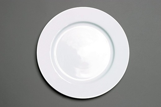 White Plate, Entree, 10.25
